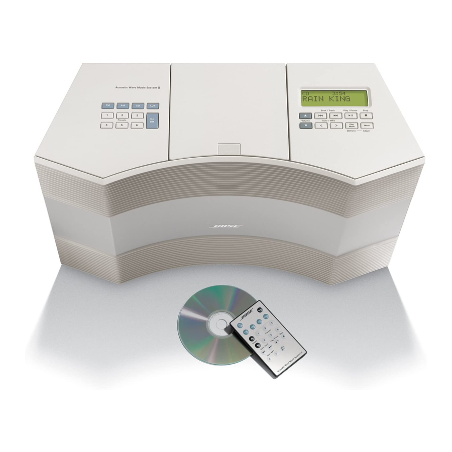 Bose Acoustic Wave music system Owner's Manual
