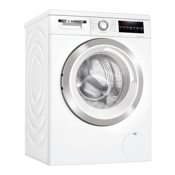 Bosch WUU24460HK User Manual And Installation Instructions