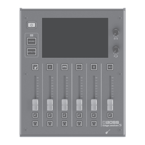 Boss Gigcaster 5 Reference Manual