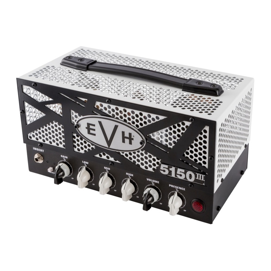 EVH 5150III LBXII - 15-Watt Head Amplifier Manual