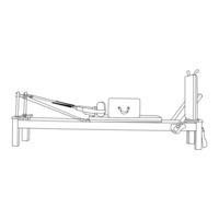 LifeSpan Contour Pro Studio Aluminium Reformer Pilates Bed Set User Manual
