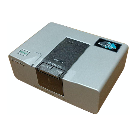 Sony DVMC-DA1 Operating Instructions Manual