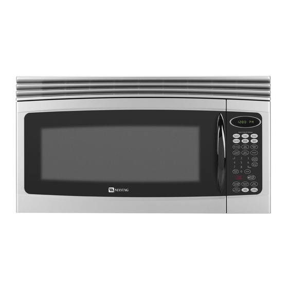 Maytag MMV4205BAQ - 2.0 cu. Ft. Microwave Use And Care Manual