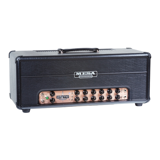 Mesa/Boogie Stiletto Ace Amp Owner's Manual
