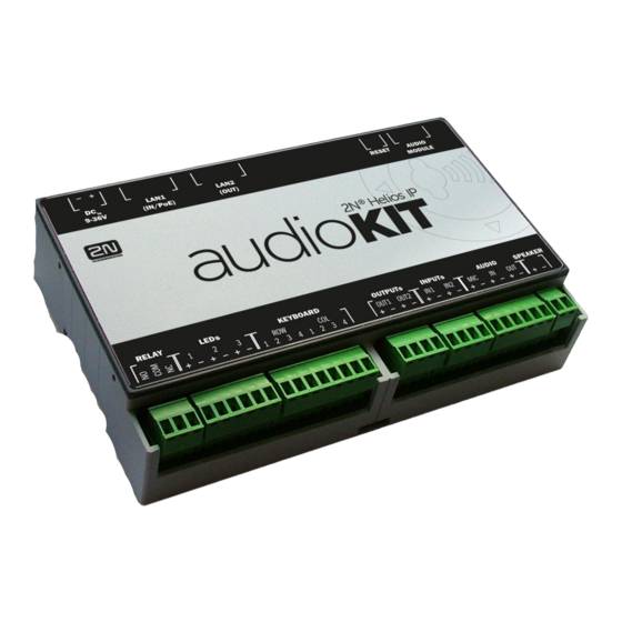 2N Helios IP Audio Kit Installation Manual