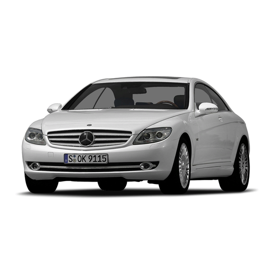 Mercedes-Benz CL 550 Operator's Manual