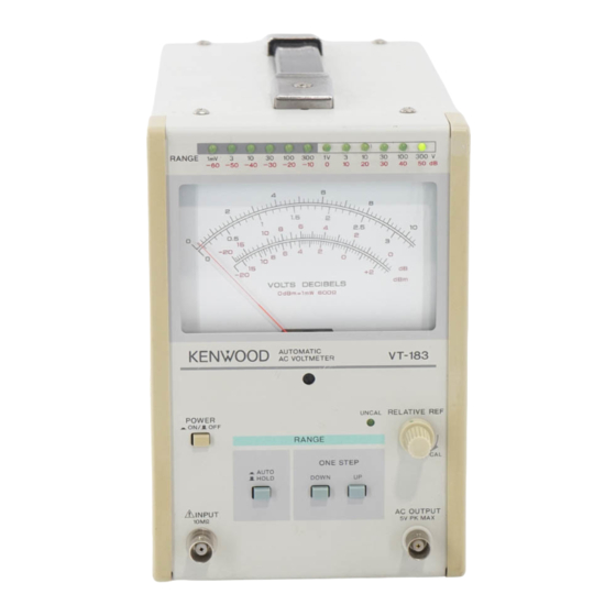 Kenwood VT-183 Service Manual