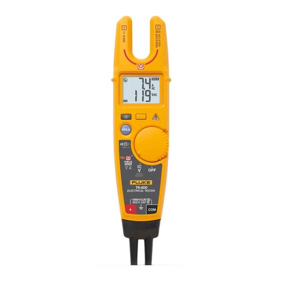 Fluke T6-600 Quick Reference Manual