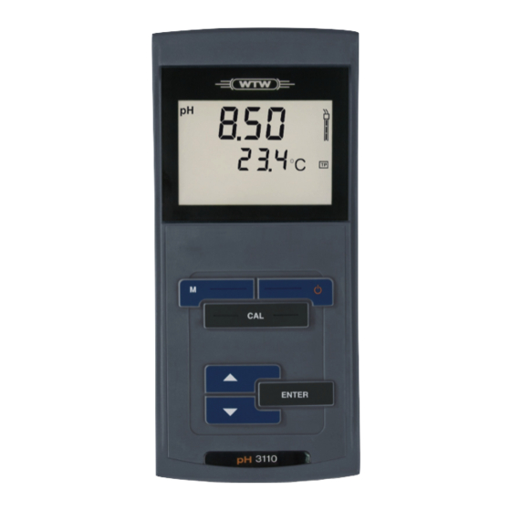 wtw pH 3110 Quick Start Manual
