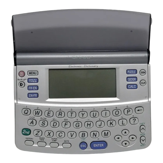 Sharp PW-E260 Operation Manual