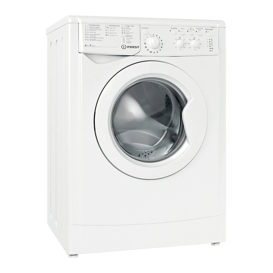 Indesit IWC 8123 Instructions For Use Manual