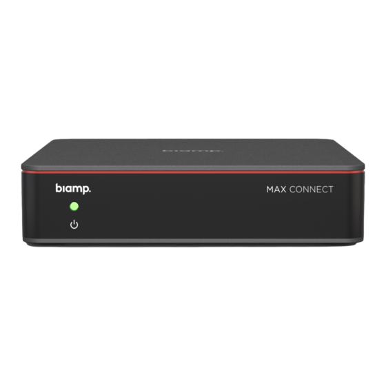 Biamp MAX Connect Installation And Setup Manual