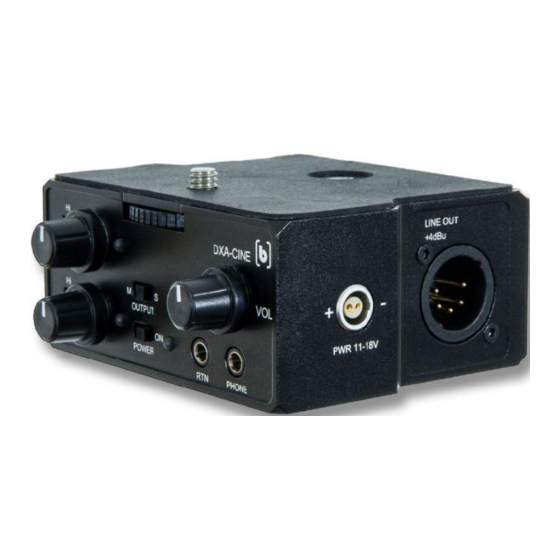 BeachTek DXA-CINE Operating Manual