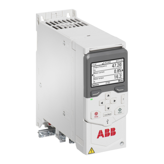 ABB ACS480 Quick Installation And Start-Up Manual