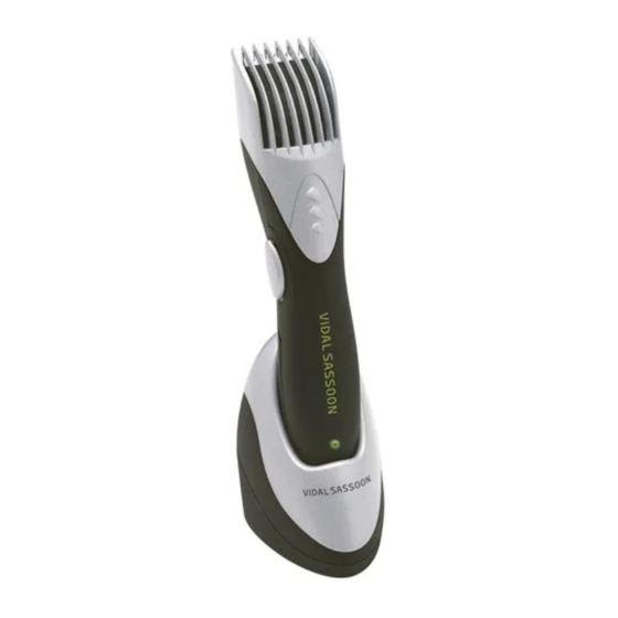 Vidal Sassoon VSCL112E Use And Care Instruction Manual