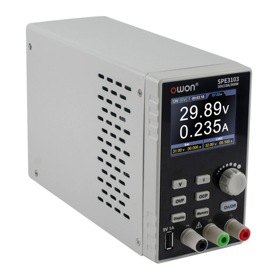 Owon SPE Series User Manual
