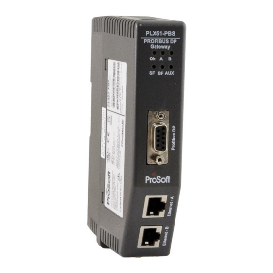 ProSoft Technology PLX51-PBS Manuals