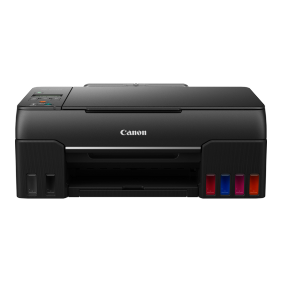 Canon PIXMA G670 Getting Started