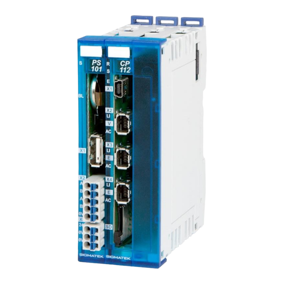 SIGMATEK CP 112-1 Operating Manual