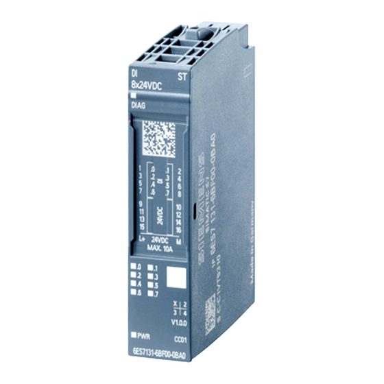 Siemens 6ES7131-6BF01-0BA0 Manual