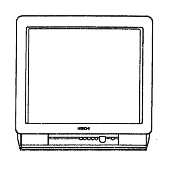 Hitachi CMT2195 Manuals