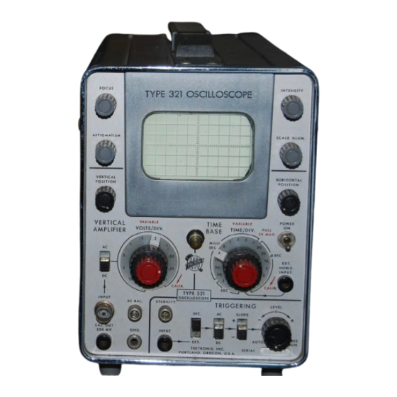 Tektronix 321 Instruction Manual