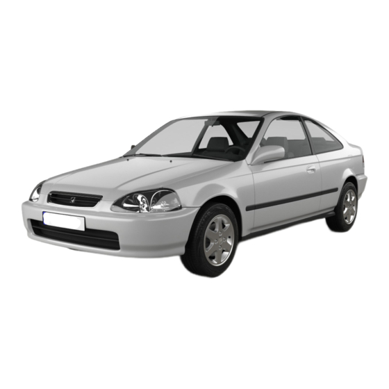 Honda 2000 Accord Coupe Owner's Manual