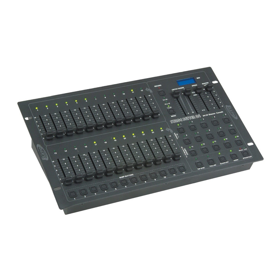 Elation STAGE SETTER-24 Manuals