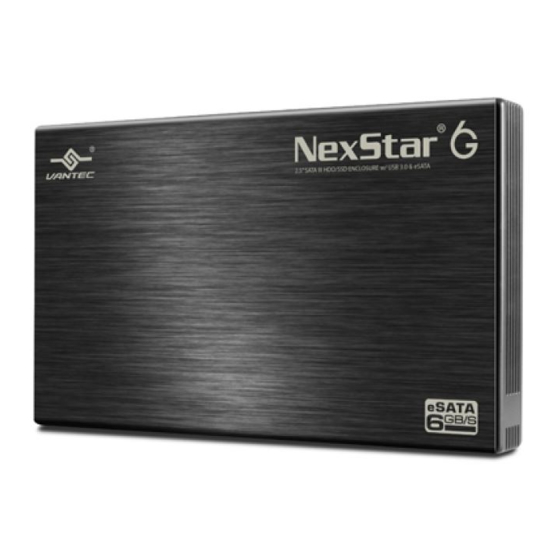 Vantec NexStar NST-266SU3 Installation Manual