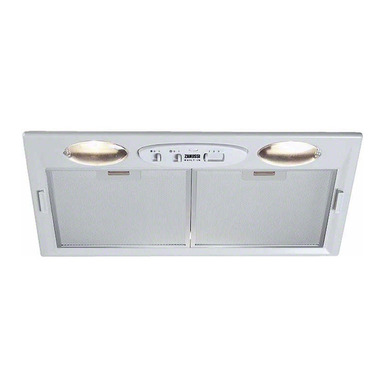 Zanussi ZHG513G Built-in Range Hood Manuals