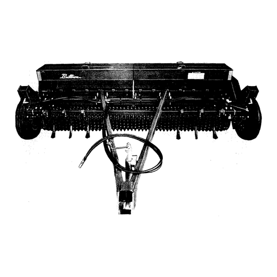 Brillion SS-10 Assembly Instructions Operator's Manual