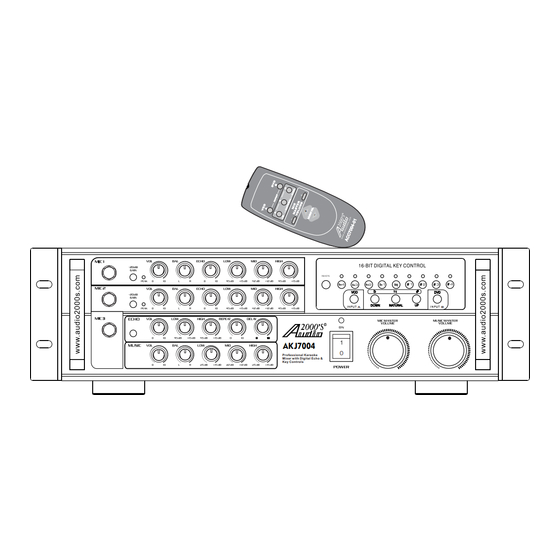 Audio 2000 AKJ7004 Owner's Manual
