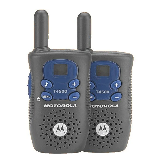 Motorola T4500 User Manual