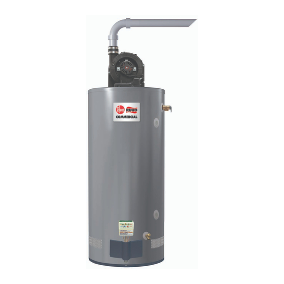 Rheem PowerVent Commercial Gas Water Heater Datasheet