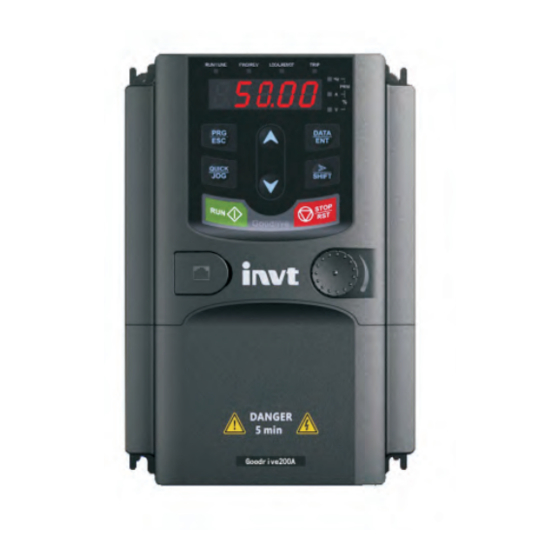 INVT Goodrive 200A Operation Manual