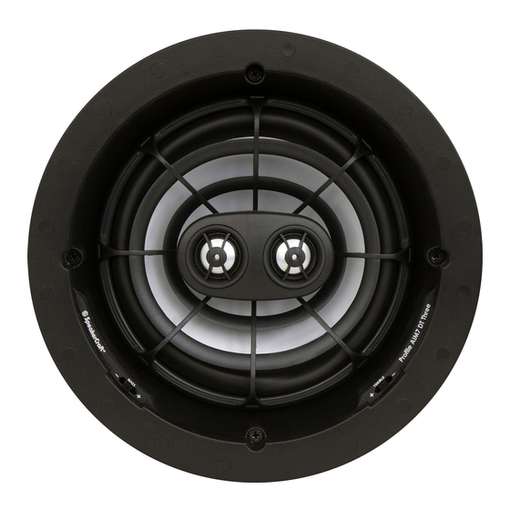 SpeakerCraft AIM7 DT Three Owner's Manual