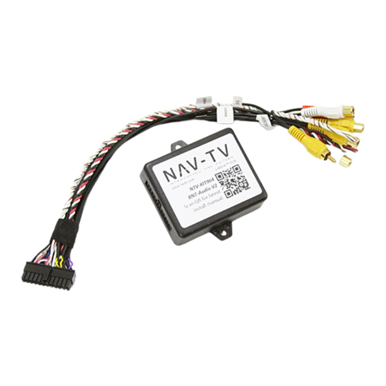 Nav TV BNT-Audio V2 Manual