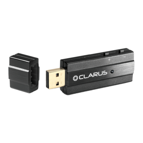 Clarus Coda DAC Headphone Amplifier Manuals