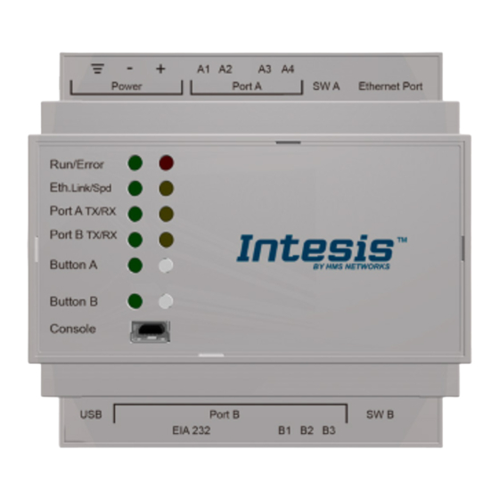 HMS Intesis ASCII Server Gateways Manuals