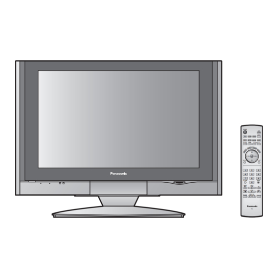 Panasonic Viera TC-32LX300 LCD Television Manuals