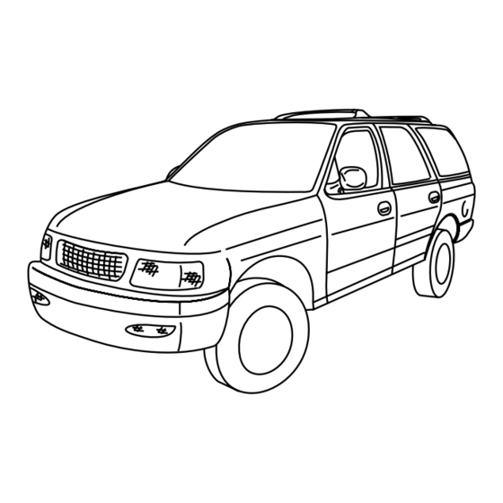 Ford 2002 Explorer Sport Trac Owner's Manual