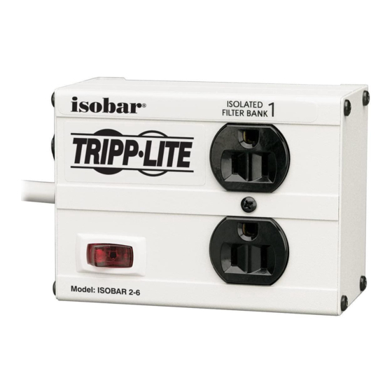 Tripp Lite ISOBAR2-6 Owner's Manual