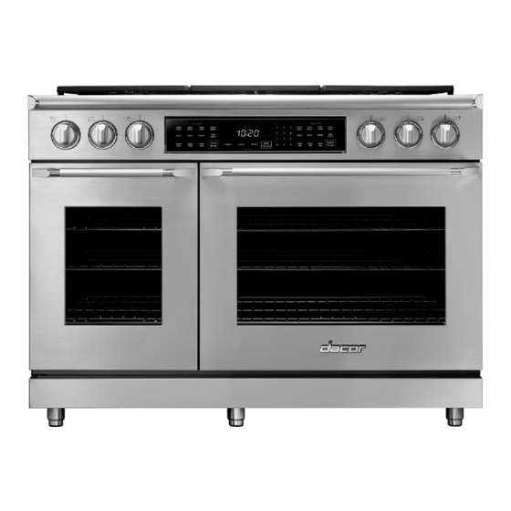 Dacor Epicure Range Cooking Manual