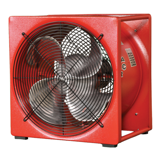 Super Vac P164S Smoke Ejector Fan Manuals