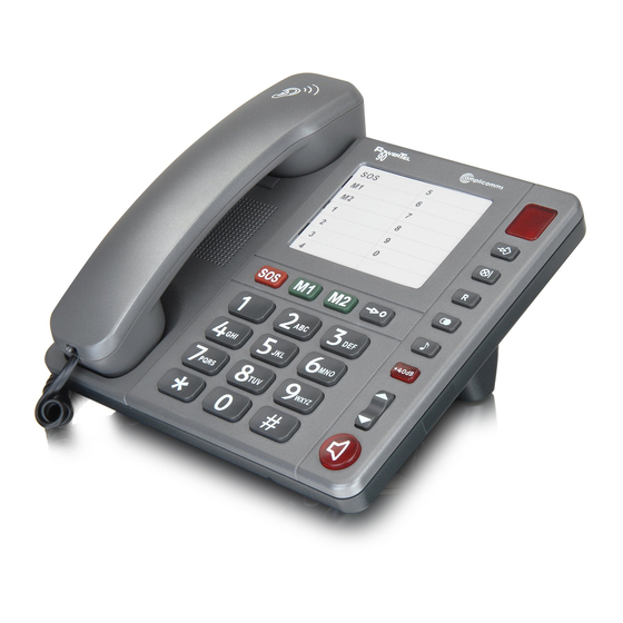 User Manuals: Amplicomms PowerTel 90 Corded Home Phone