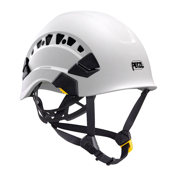 Petzl VERTEX VENT Instructions For Use Manual