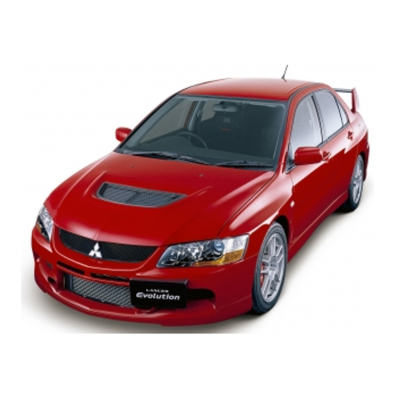 Mitsubishi MOTORS Lancer Evolution IX 2005 Workshop Manual Supplement