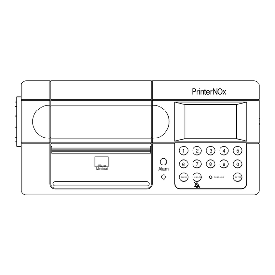 CareFusion PrinterNOx Operating Manual