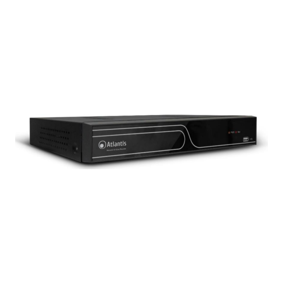 Atlantis A11-NetNVR 1600 Quick Start Manual