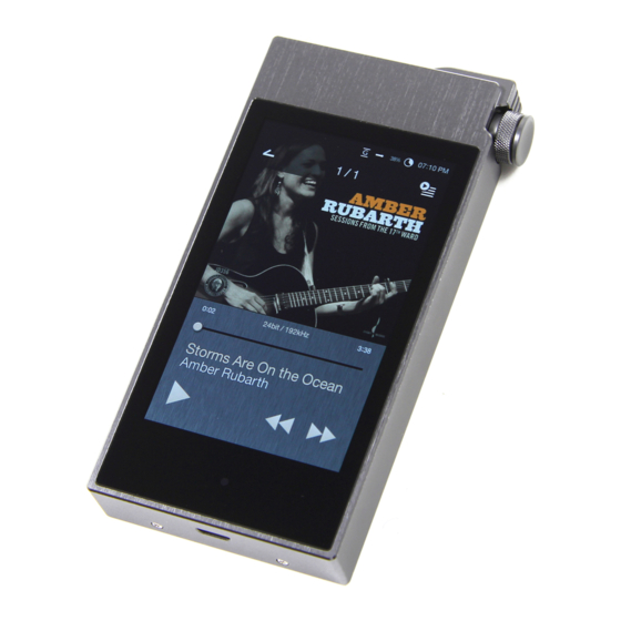 IRiver Astell & Kern AK100 II Instruction Book